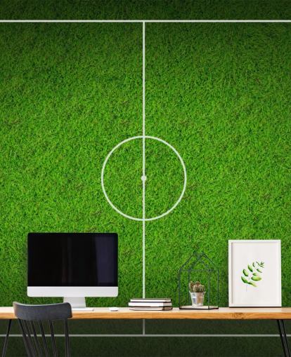 Papel pintado texturizado de Sky View Soccer Pitch Papel pintado texturizado de Sky View Soccer Pitch