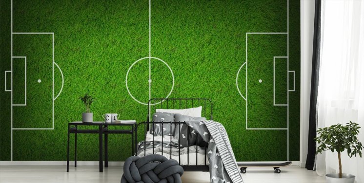 Strukturierter Himmelsblick Fußballplatz Wallpaper