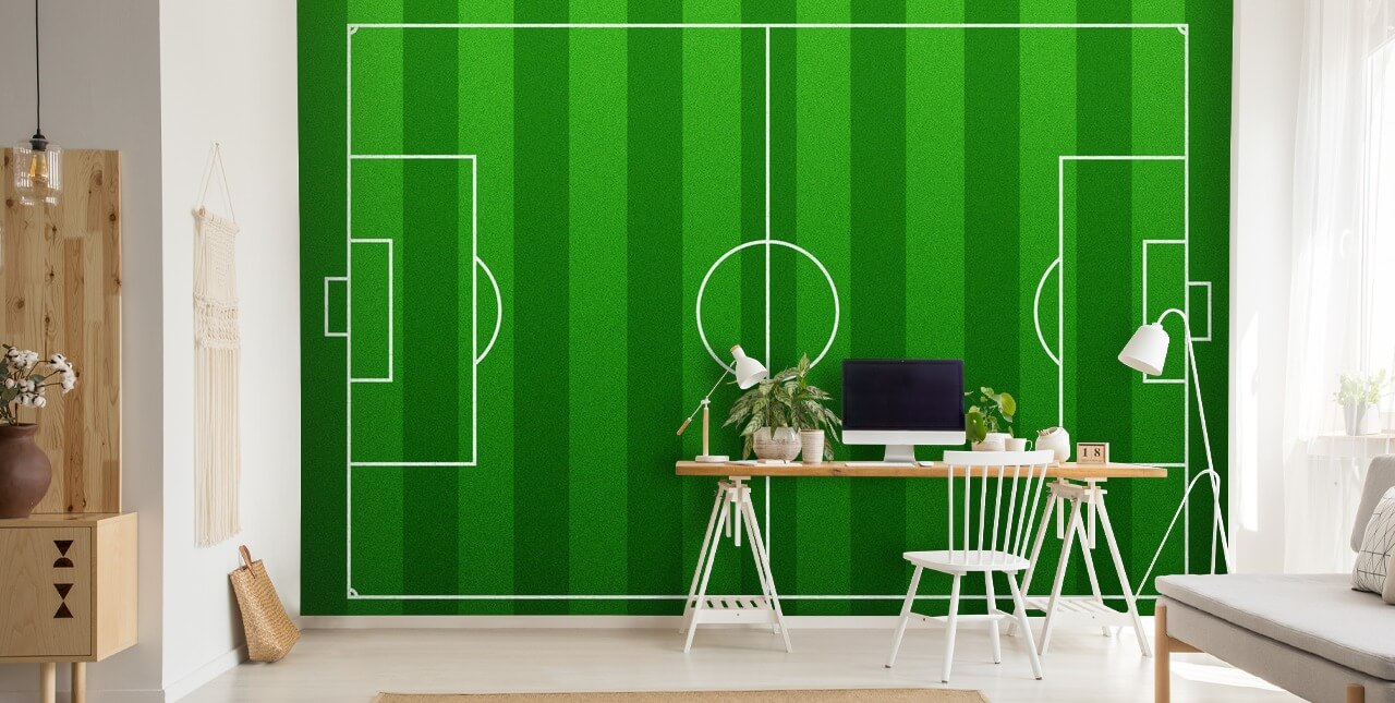 Animated Football Pitch Wallpaper
