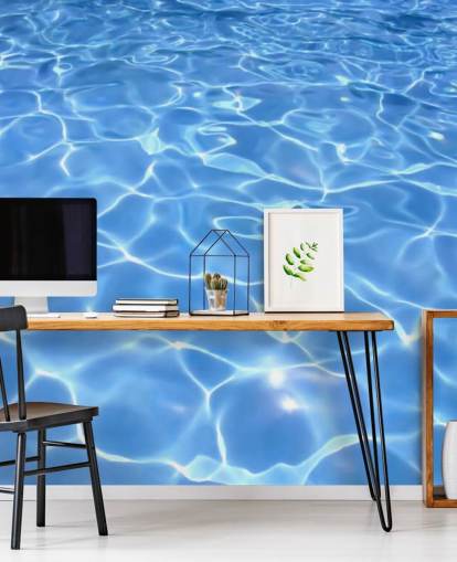 Sonniges Schwimmbad-Tapete Sonniges Schwimmbad-Tapete