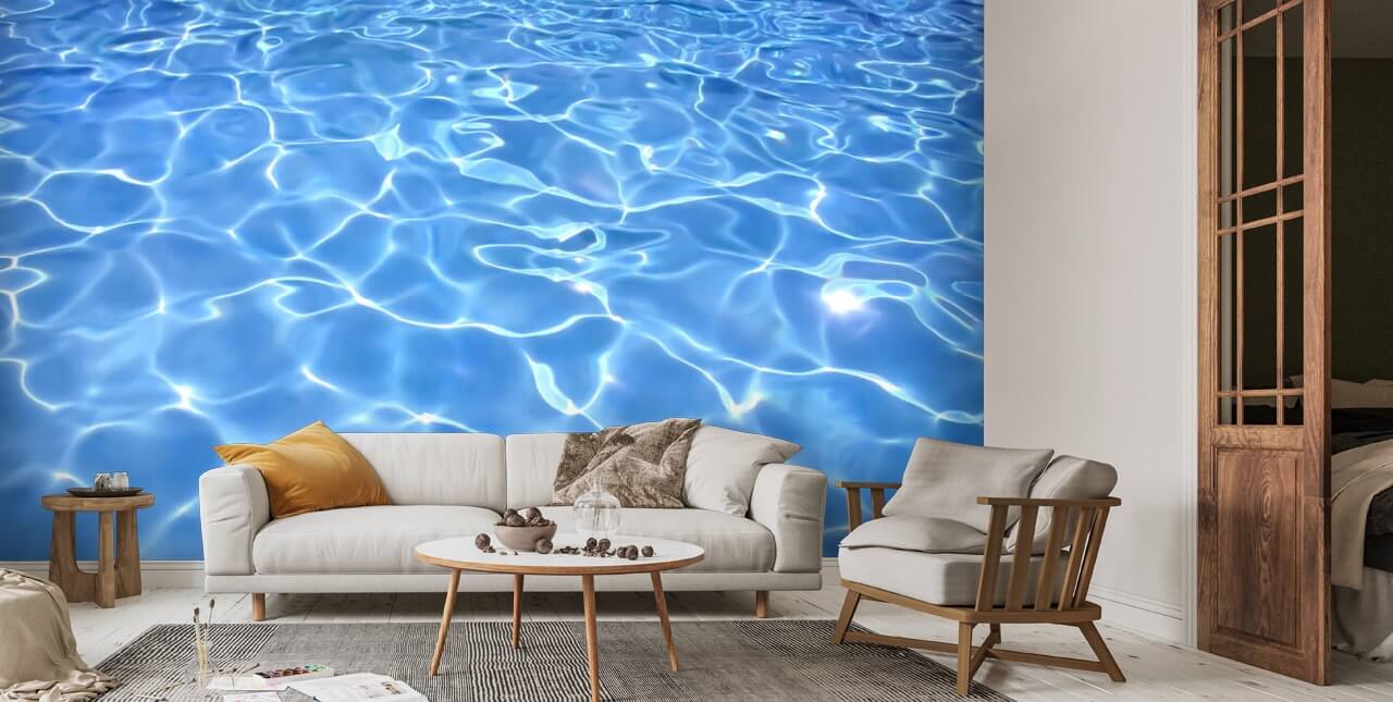 Clear Water in the Swimming Pool Wallpaper | Wallsauce US