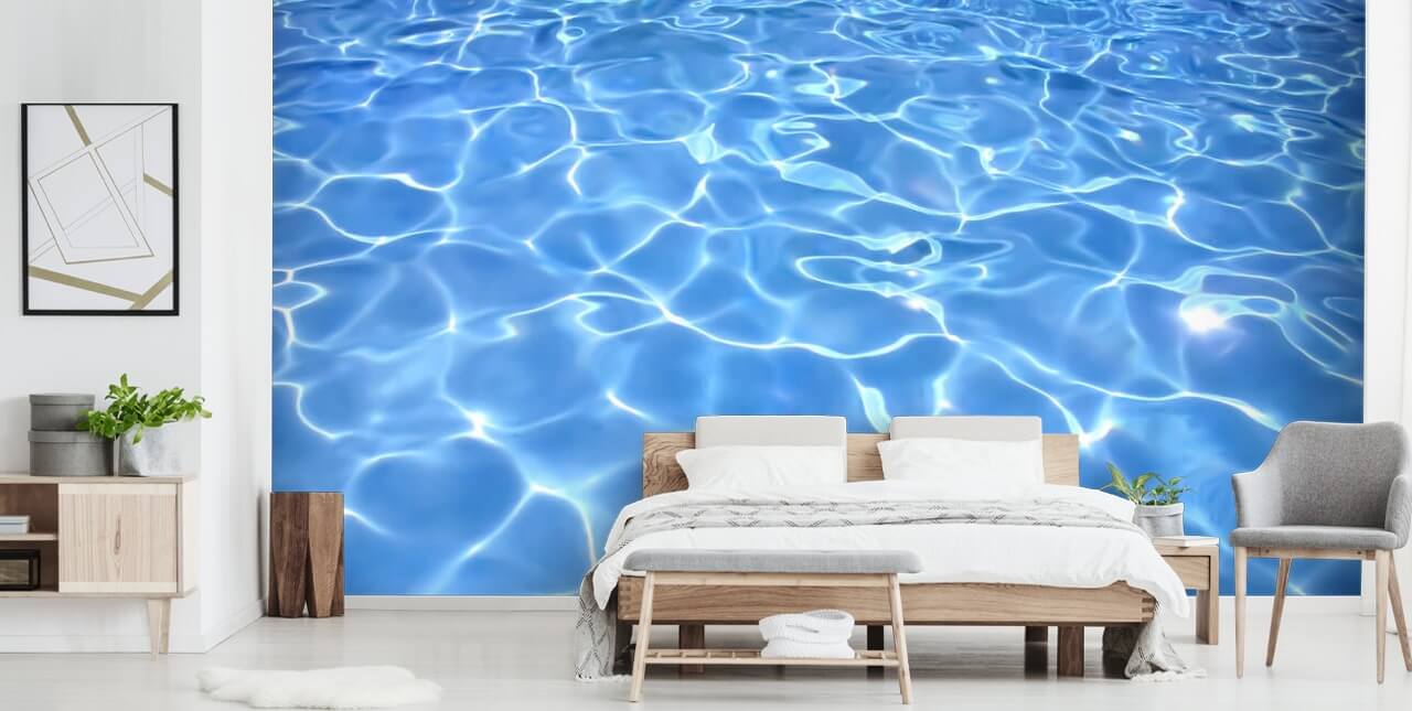 Sunny Swimming Pool Wallpaper