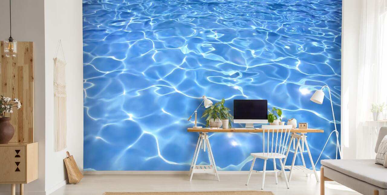 Sunny Swimming Pool Wallpaper