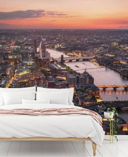 Fond d'écran Coucher de soleil de Londres vu du Fond d'écran Coucher de soleil de Londres vu du