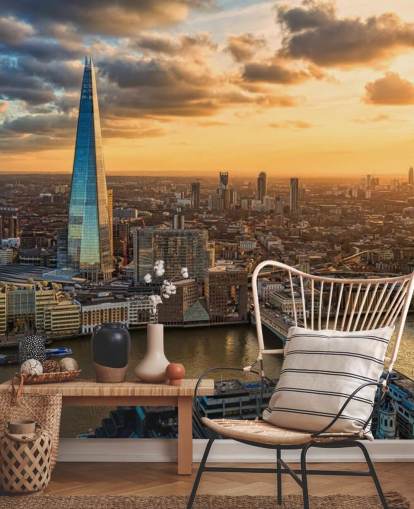 Shard Cityscape at Sunset Wallpaper Shard Cityscape at Sunset Wallpaper