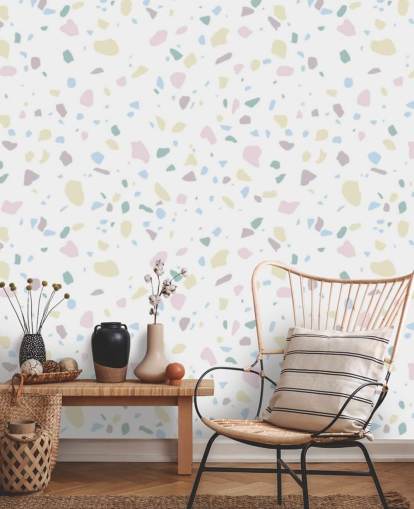 Lyseblå og rosa Terrazzo Bakgrunn Lyseblå og rosa Terrazzo Bakgrunn