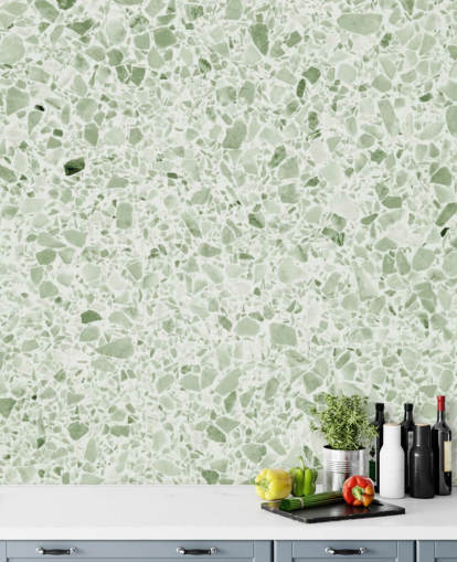 Lys grønn Terrazzo Bakgrunn Lys grønn Terrazzo Bakgrunn