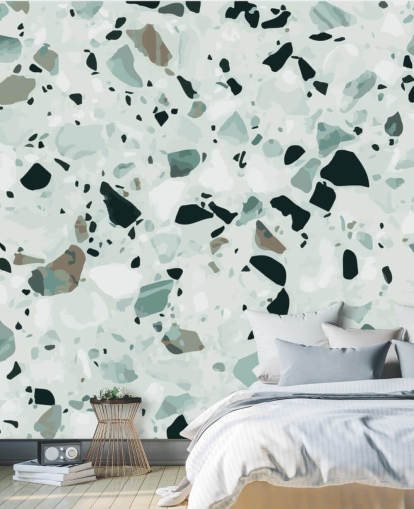 Musta ja harmaa Terrazzo Taustakuva Musta ja harmaa Terrazzo Taustakuva