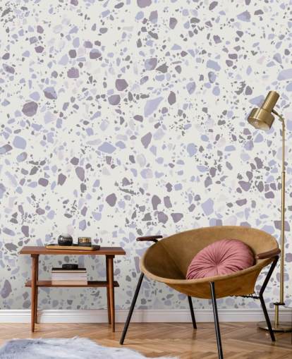 Lyseblå Terrazzo Bakgrunn Lyseblå Terrazzo Bakgrunn