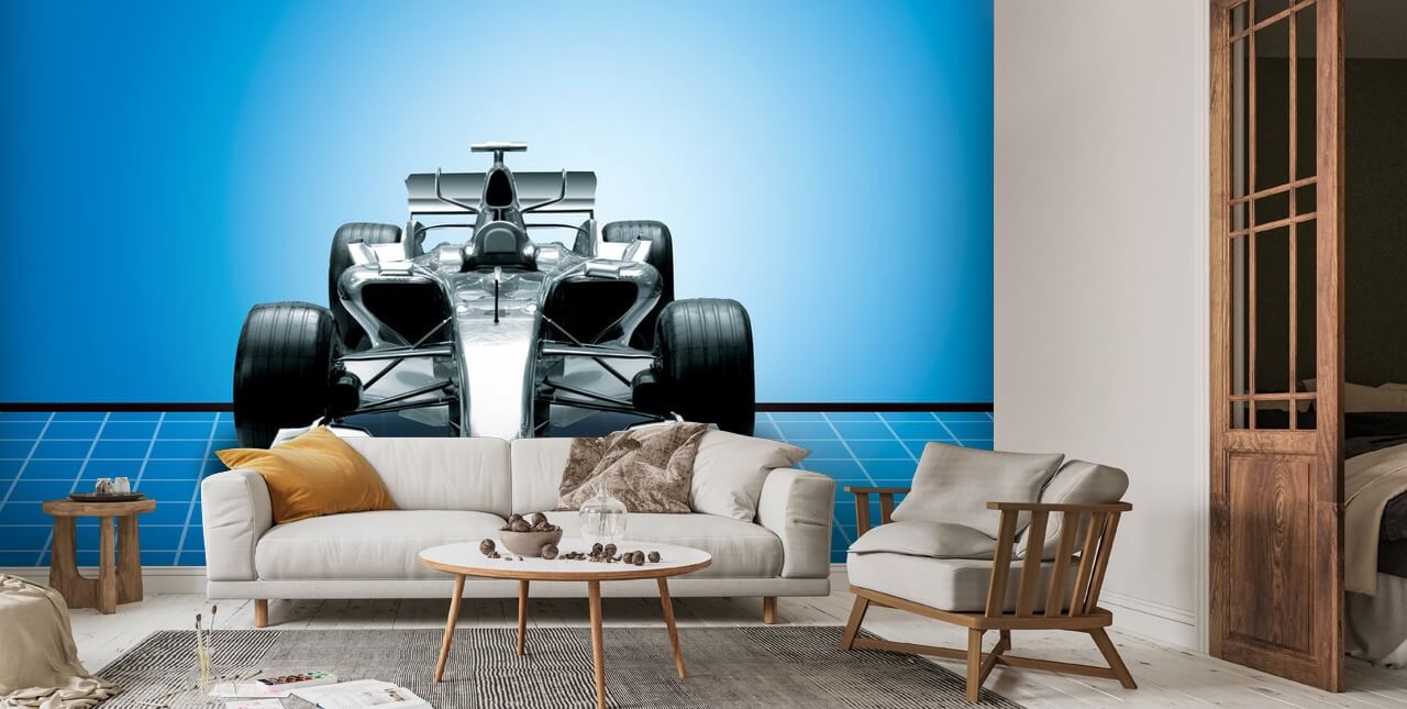 Racing Car Wallpaper Mural Racing Car Wallpaper Mural