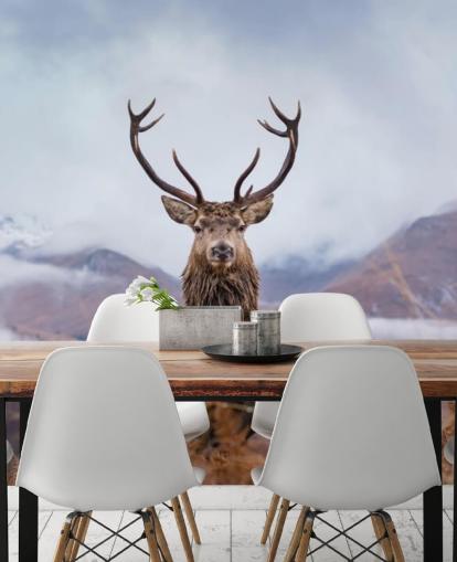 carta da parati con paesaggio nebbioso carta da parati con paesaggio nebbioso