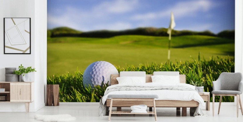 Golf Ball Sport Flames Fire Wallpaper Mural for Bedroom Playroom Games Room  Pub Decor Various Size Options Fit With Standard Wallpaper Paste - Etsy  Hong Kong