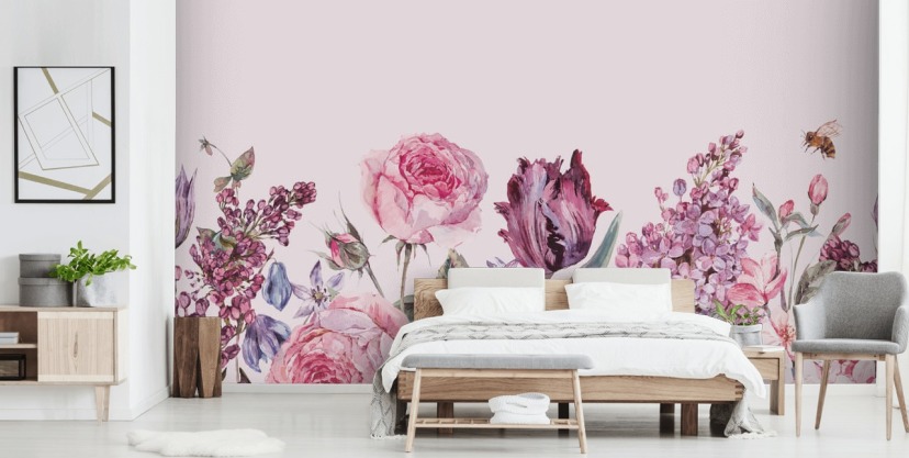 Floral Wallpaper and Flower Wall Murals | Wallsauce UK