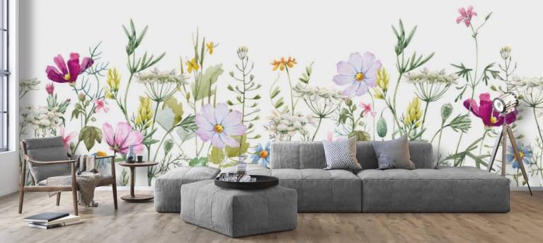 Floral Wallpaper & Flower Wall Murals | Wallsauce CA