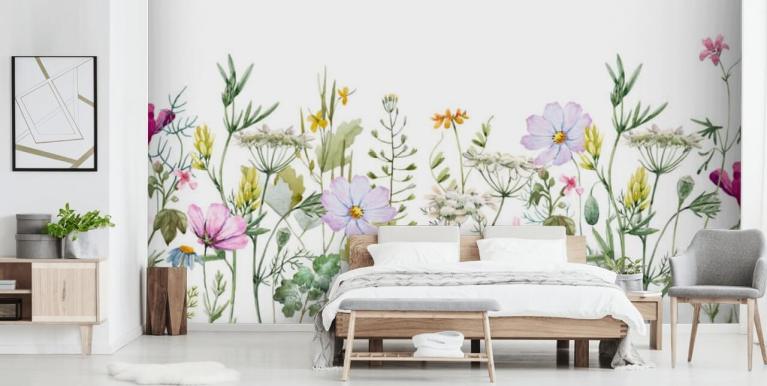 Bedroom Wallpaper & Wall Mural | Wallsauce UK