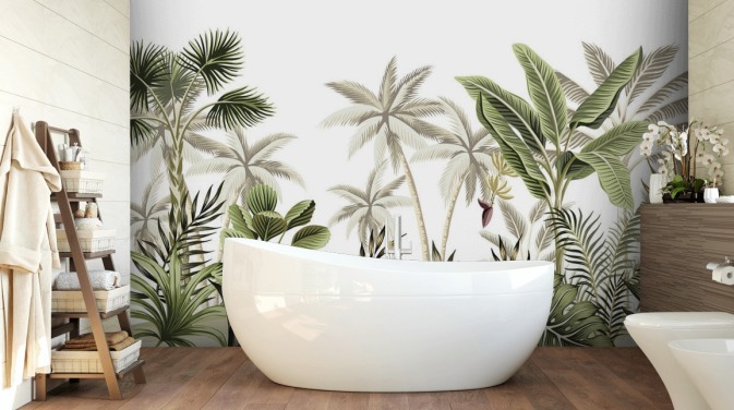 papier peint jungle tropicale