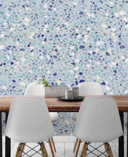 blue terrazzo wallpaper blue terrazzo wallpaper