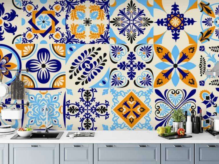 Tile Wallpaper - Tile Effect Wall Murals | Wallsauce UK