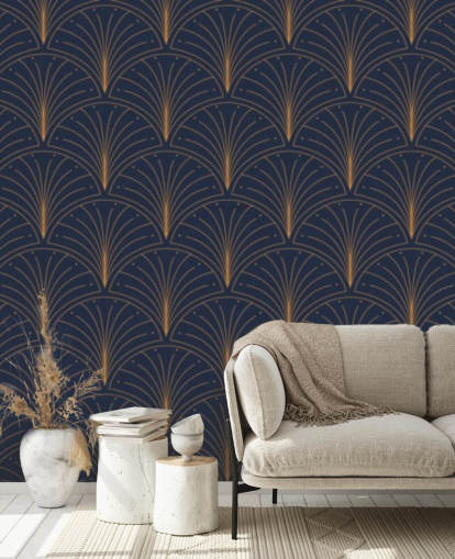 papel pintado azul oscuro con estampado vintage papel pintado azul oscuro con estampado vintage