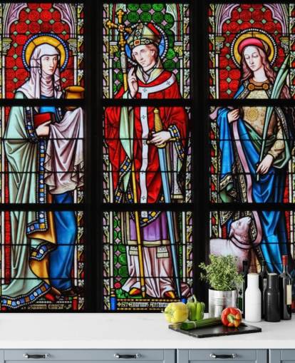 Saints Stained Glass Church Wallpaper Saints Stained Glass Church Wallpaper