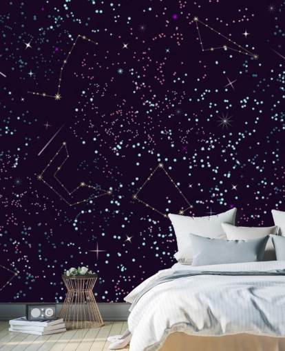 Papel de Parede de Meteoros e Estrelas Voadoras Papel de Parede de Meteoros e Estrelas Voadoras