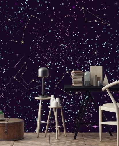 Fond d'écran Flying Meteors et étoiles Fond d'écran Flying Meteors et étoiles