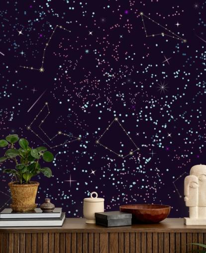Papel pintado de estrellas y meteoros voladores Papel pintado de estrellas y meteoros voladores
