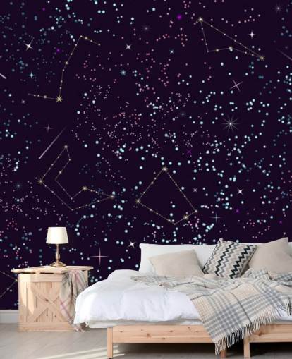 Flying Meteors and Stars Wallpaper Flying Meteors and Stars Wallpaper