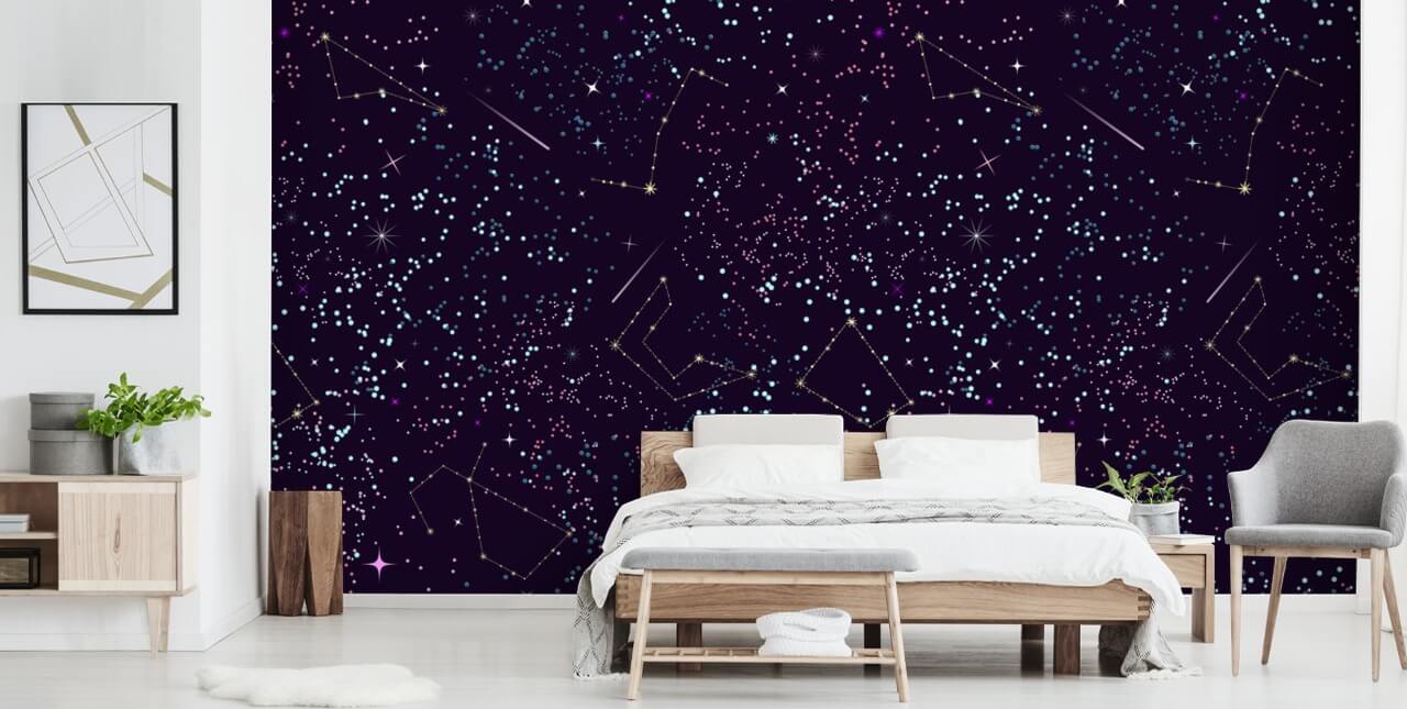 Fond d'écran Flying Meteors et étoiles