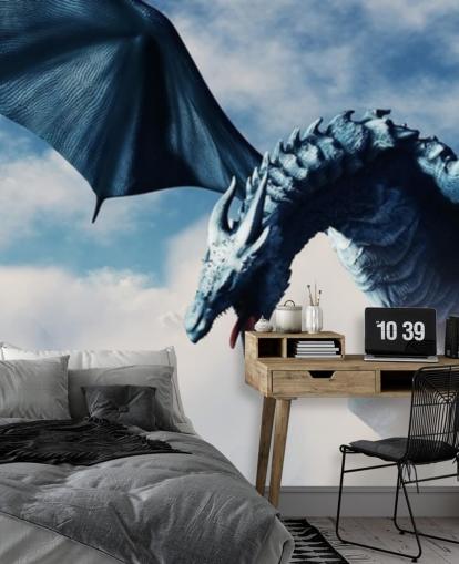 blue dragon amongst snowy mountains wallpaper blue dragon amongst snowy mountains wallpaper