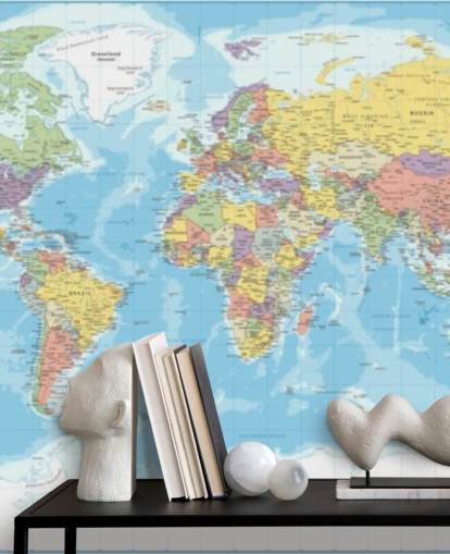 papel de parede colorido do mapa mundial centrado na Europa papel de parede colorido do mapa mundial centrado na Europa