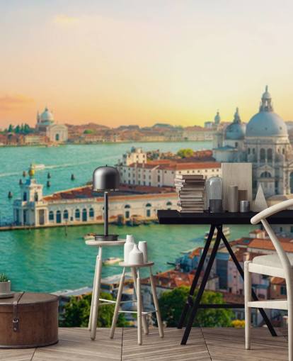 aqua blå hamnen i Venedig tapeter aqua blå hamnen i Venedig tapeter