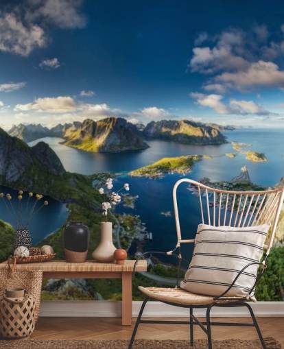 Norwegen Küsten- und Klippenansicht Tapete Norwegen Küsten- und Klippenansicht Tapete