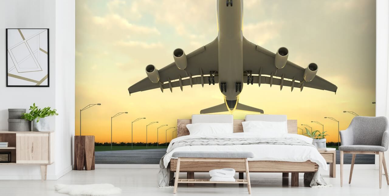 Plane Sette Av Bakgrunn