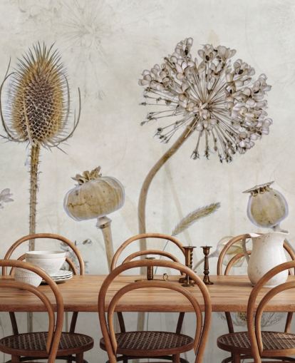 beige and brown customisable floral wallpaper called Aged with Beauty by Mandy Disher for bedrooms, living rooms and dining rooms beige and brown customisable floral wallpaper called Aged with Beauty by Mandy Disher for bedrooms, living rooms and dining rooms