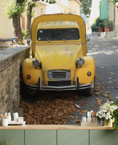 2CV Van Wall Mural Wallpaper 2CV Van Wall Mural Wallpaper