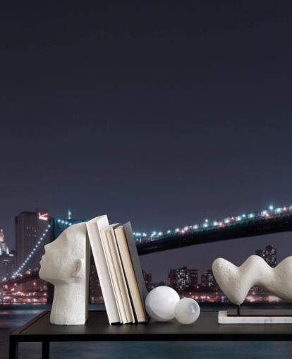 Manhattan Skyline and Brooklyn Bridge Wall Mural Manhattan Skyline and Brooklyn Bridge Wall Mural