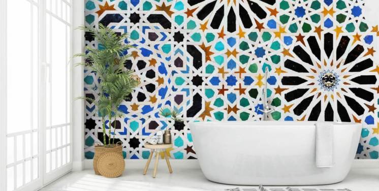 Spanish Tiles Moroccan Tile Wallpaper