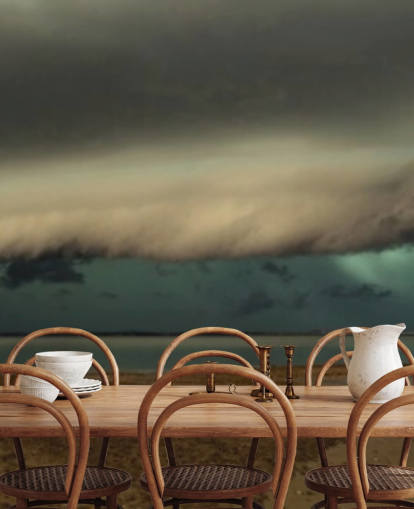 cloudy sky over panoramic view of a beach wallpaper cloudy sky over panoramic view of a beach wallpaper