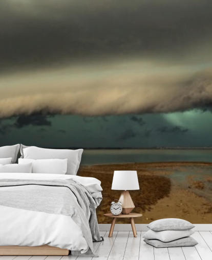 cloudy sky over panoramic view of a beach wallpaper cloudy sky over panoramic view of a beach wallpaper