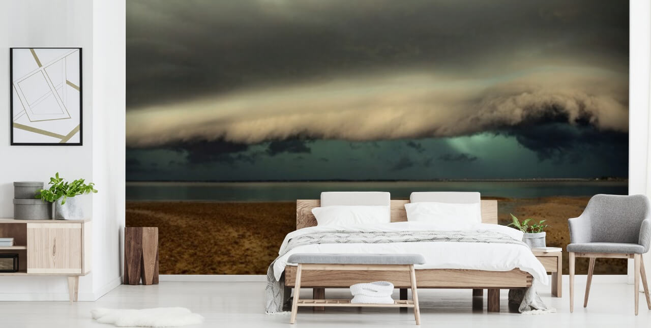 cloudy sky over panoramic view of a beach wallpaper cloudy sky over panoramic view of a beach wallpaper