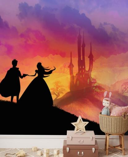 auringonlasku taivas satu linna ja siluetti prinssi ja prinsessa kukkulalla etsivät kaiken taustakuva auringonlasku taivas satu linna ja siluetti prinssi ja prinsessa kukkulalla etsivät kaiken taustakuva