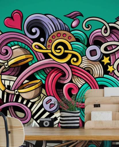 colourful instrument graffiti wallpaper colourful instrument graffiti wallpaper