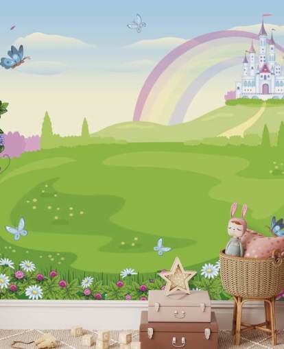 prinsesse palads i eventyr jord tapet prinsesse palads i eventyr jord tapet