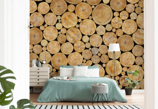 Log Pile behang