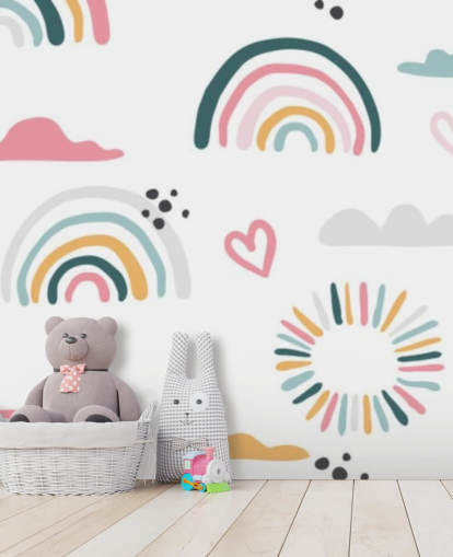 papier peint pastel arc-en-ciel doodles papier peint pastel arc-en-ciel doodles