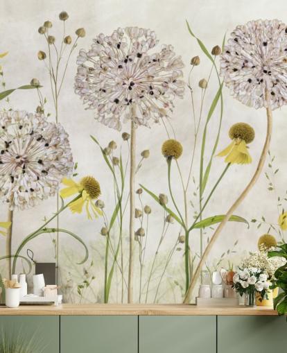 margaridas amarelas e flores brancas papel de parede margaridas amarelas e flores brancas papel de parede