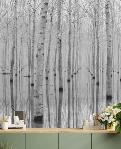 black and white birch tree forest wallpaper black and white birch tree forest wallpaper