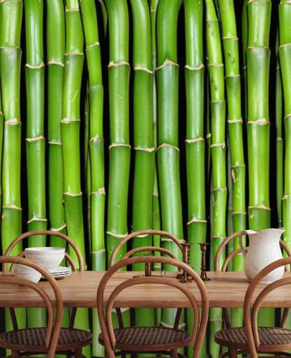 Vihreät bambuvarret taustakuva Vihreät bambuvarret taustakuva