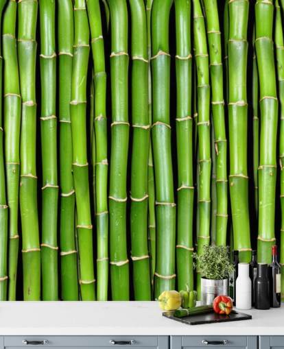 Green Stalks of Bamboo Wallpaper Green Stalks of Bamboo Wallpaper